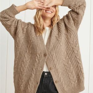 Perfect condition Jenni Kayne cable cocoon cardigan small alpaca